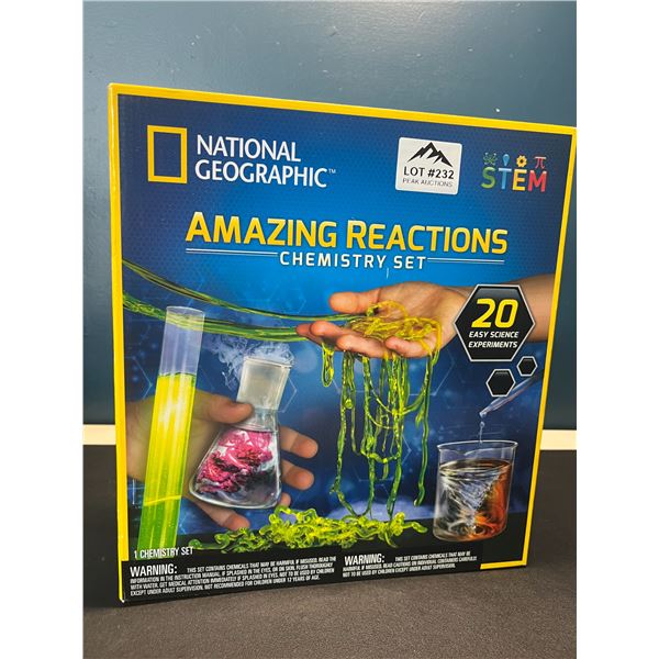 Lot of 1 National Geographic Amazing Reactions Chemistry Set