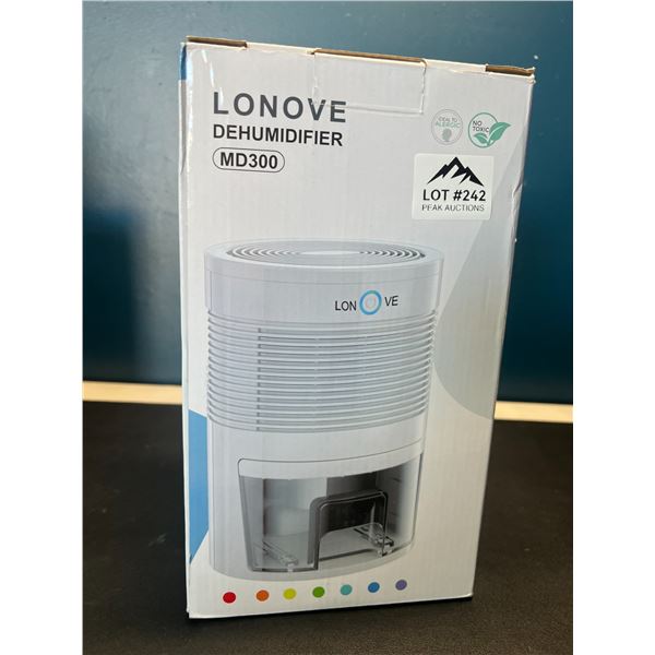 Lot of 1 Lonove MD300 Portable Dehumidifier w/ 900mL Tank