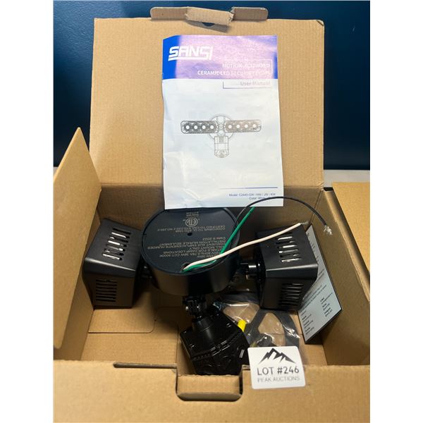 Lot of 1 Sansi Motion-Activated Ceramic LED Security Light