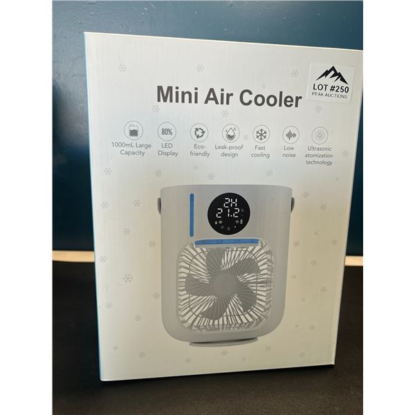 Lot of 1 Mini Air Cooler - Type-C - LED Display, 1000mL tank w/ Misting