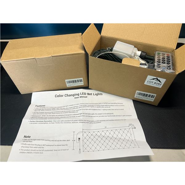 Lot of 2 Boxes of Color Changing LED Net Style Lights