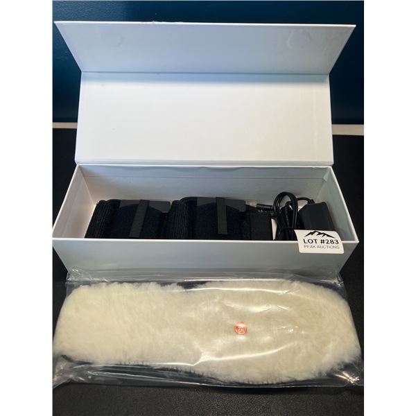 Lot of 1 Pair of Heated Wool Insoles - Size 44/45