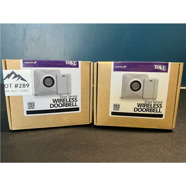 Lot of 2 Door Sensor Wireless Doorbells