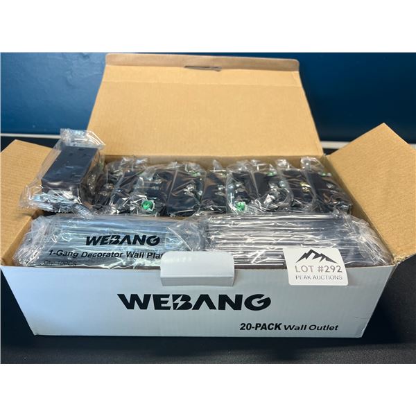 Lot of 1 20-Pack of Wall Outlets
