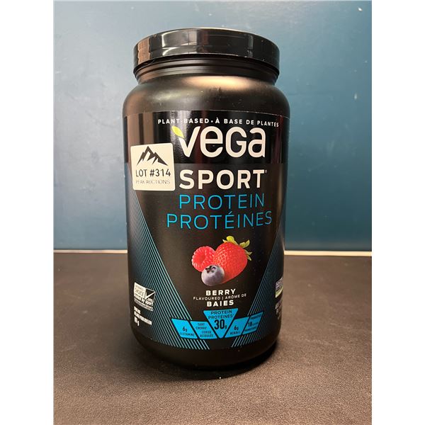 Lot of 1 Vega Sport Protein Powder - Berry Flavoured - 801g