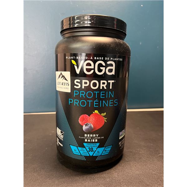 Lot of 1 Vega Sport Protein Powder - Berry Flavoured - 801g