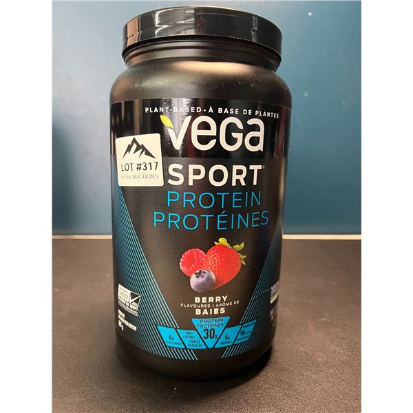 Lot of 1 Vega Sport Protein Powder - Berry Flavoured - 801g