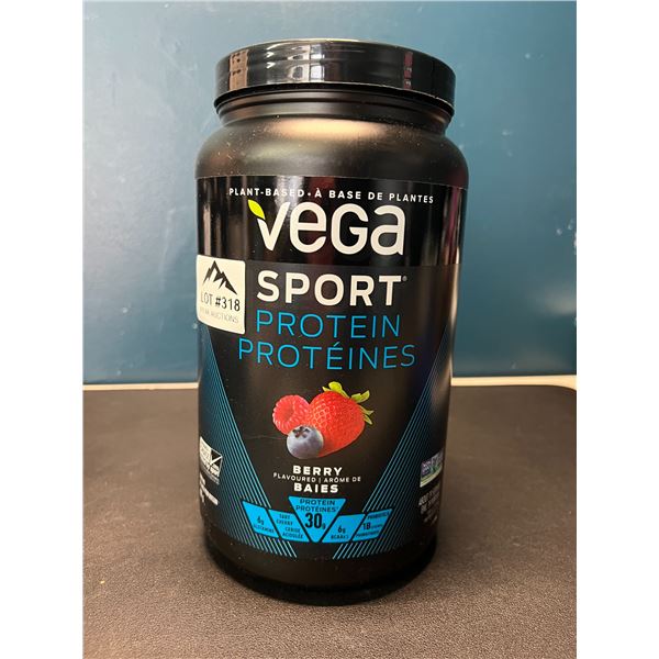 Lot of 1 Vega Sport Protein Powder - Berry Flavoured - 801g