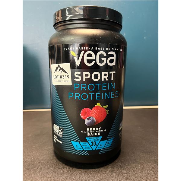 Lot of 1 Vega Sport Protein Powder - Berry Flavoured - 801g