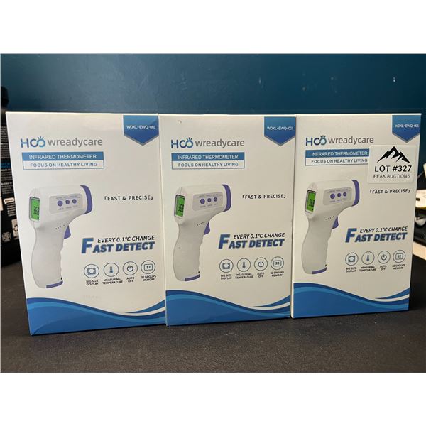 Lot of 3 Non-Contact Infrared Forehead Thermometers