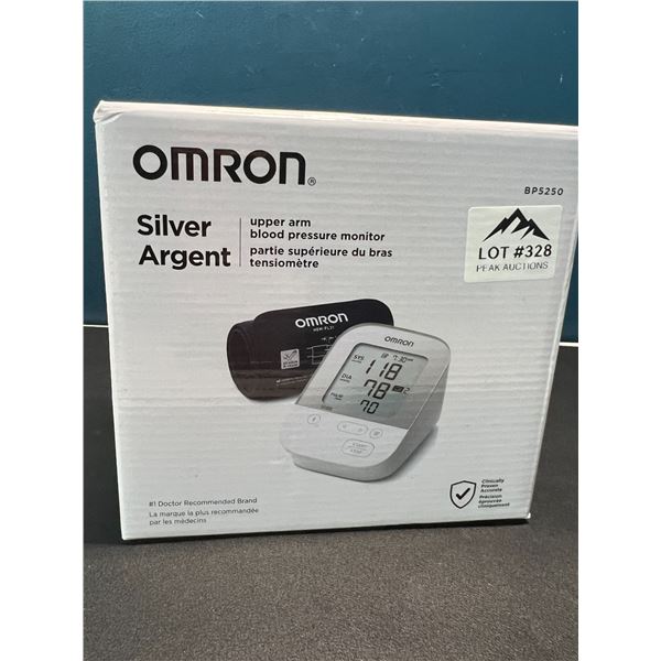 Lot of 1 OMRON Silver Upper Arm Blood Pressure Monitor