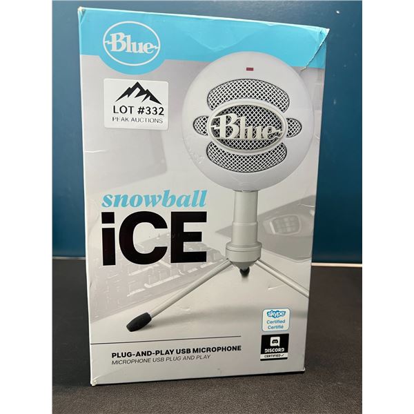 Lot of 1 Logitech Blue Snowball Ice Plug&Play Microphone