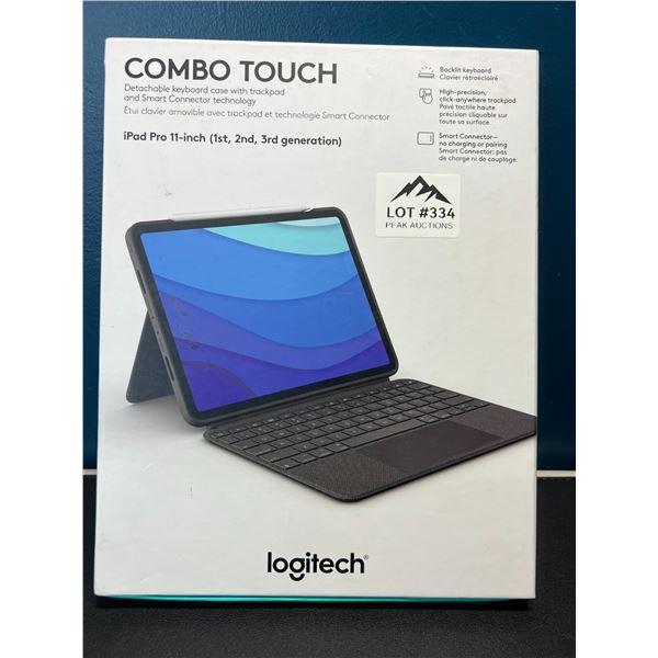 Lot of 1 Logitech Combo Touch Detachable Keyboard Case w/ Trackpad
