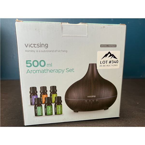 Lot of 1 Victsing 500mL Aromatherapy Diffuser Set - Includes 6 Essential Oils!