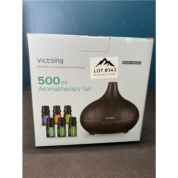 Lot of 1 Victsing 500mL Aromatherapy Diffuser Set - Includes 6 Essential Oils!