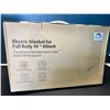 Image 1 : Lot of 1 Electric Blanket for Full Body - 50x60 inch - Grey
