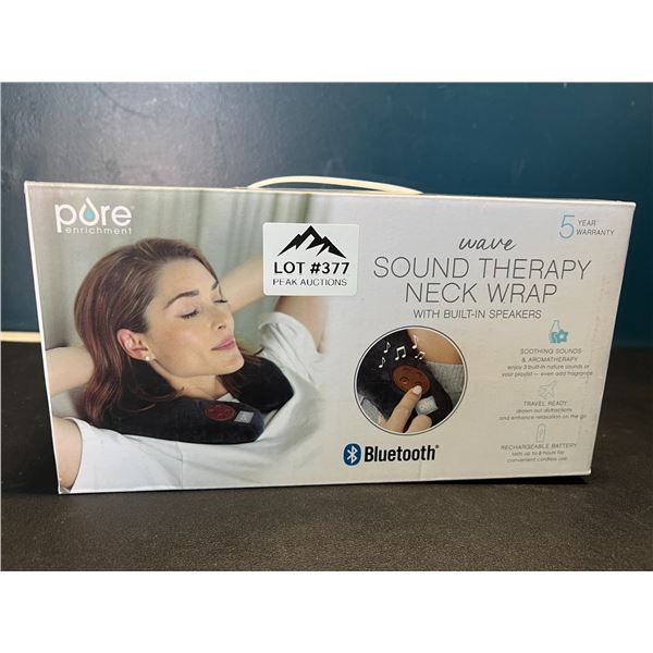 Lot of 1 Pure Wave Sound Therapy Neck Wrap w/ Built-In Speakers