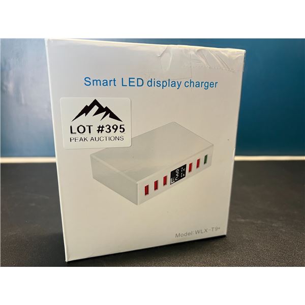 Lot of 1 Smart LED Display Multi-Port USB Charger