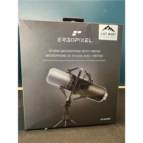 Lot of 1 ErgoPixel Studio Microphone w/ Tripod