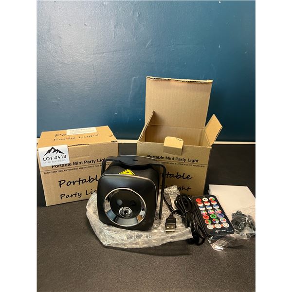 Lot of 2 Portable DJ Party Lights