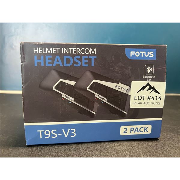 Lot of Fotus Motorcycle Helmet Bluetooth Intercom/Headsets - 2pack