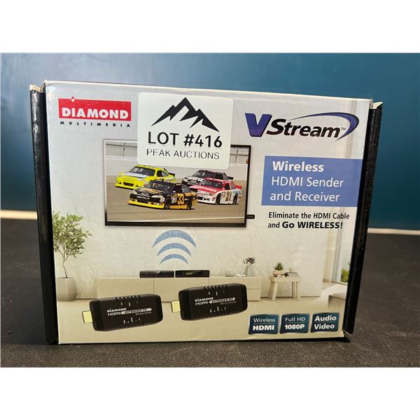 Lot of 1 Vstream Wireless HDMI Sender & Receiver