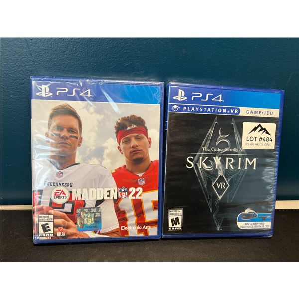 Lot of 2 Playstation 4 Games - Madden 22 & Skyrim VR