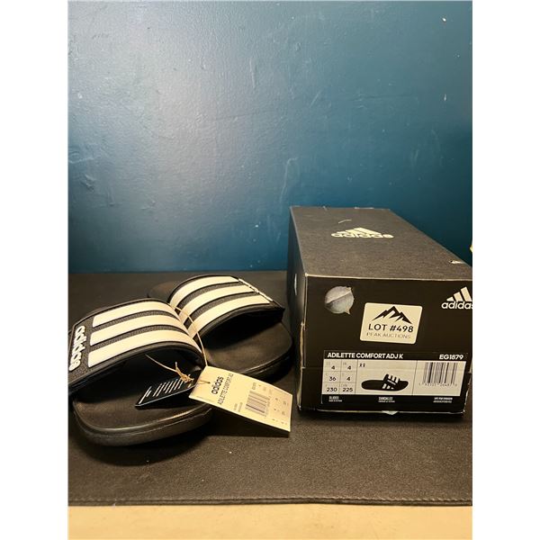 Lot of 1 Pair of Adidas Adilette Comfort Slides - Size 4