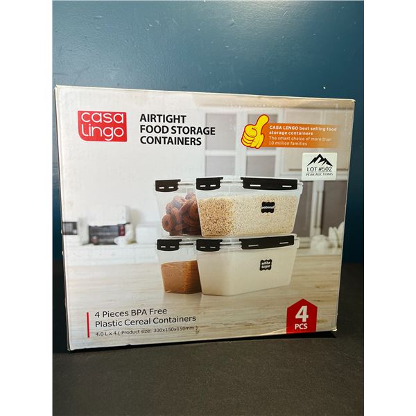 Lot of Casa Lingo Airtight Food Storage Containers - 4 PCS