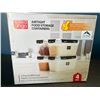 Image 1 : Lot of Casa Lingo Airtight Food Storage Containers - 4 PCS