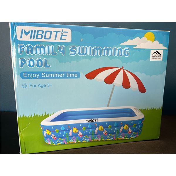 Lot of 1 Mibote 10 FT Inflatable Family Swimming Pool
