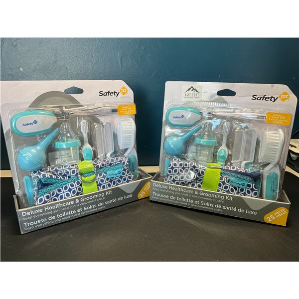 Lot of 2 Safety1st Deluxe Healthcare & Grooming Kits for Babies