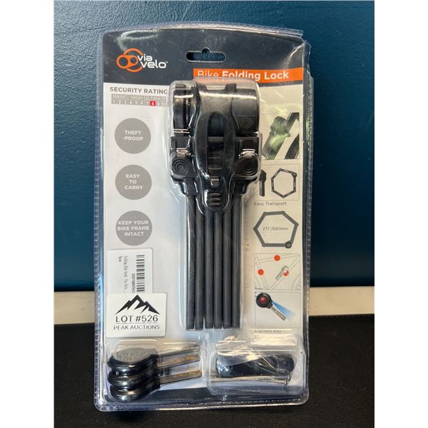 Lot of 1 Bike Folding Lock
