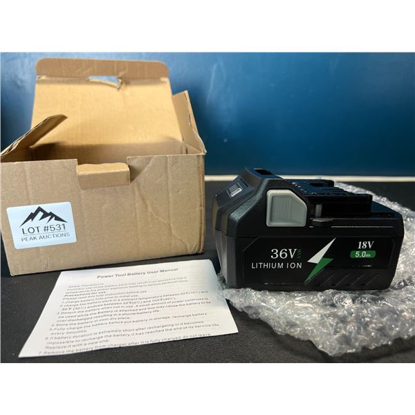 Lot of 1 BSL36A18 Replacement Battery Pack/Lithium Ion Charger for Hitachi Drills