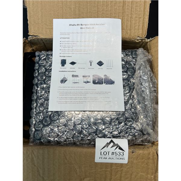 Lot of 1 Ohuhu RV Bumper Hitch Receiver