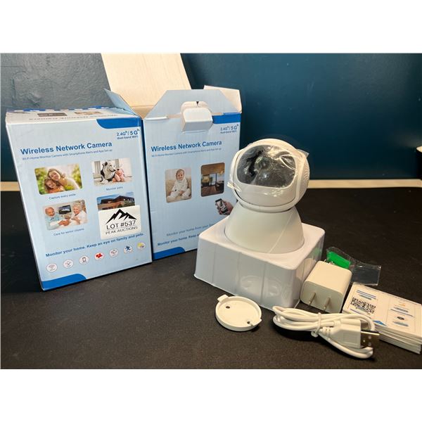Lot of 2 Wireless Network Indoor Security Cameras/Baby Monitors