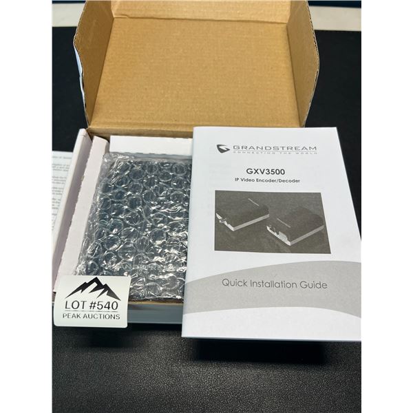 Lot of 1 Grandstream GXV3500 IP Video Encoder/Decoder