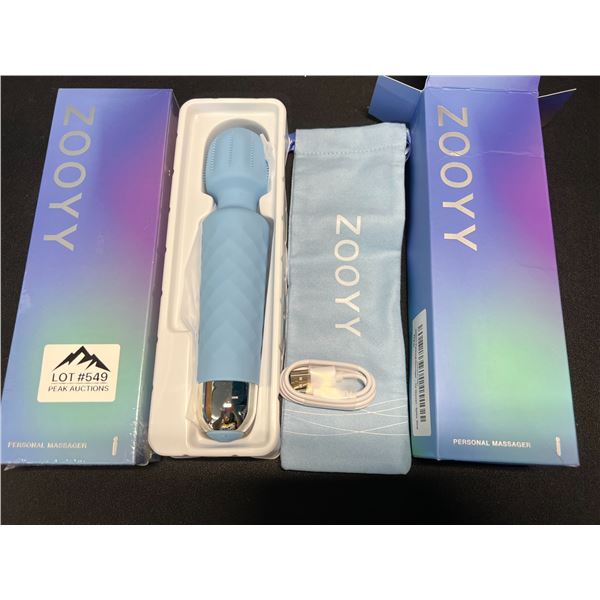 Lot of 2 Zooyy Rechargeable Personal Massagers/Adult Sex Toys for Women - Quiet & Waterpoof
