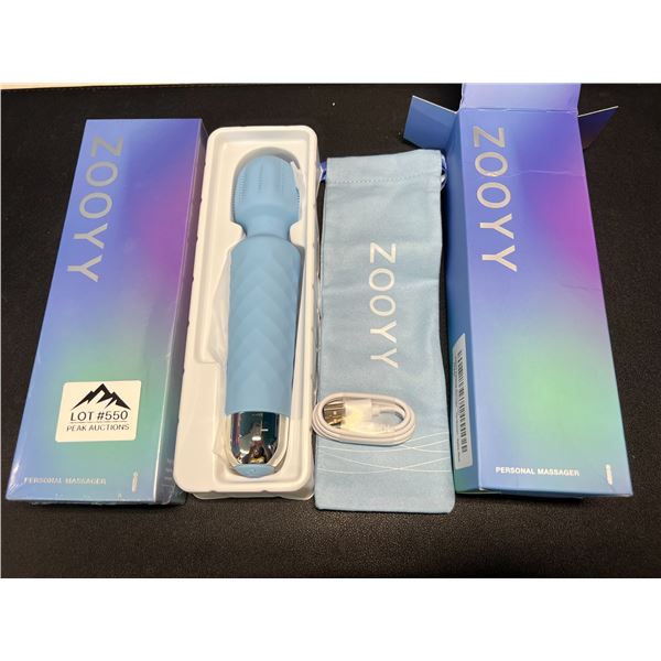 Lot of 2 Zooyy Rechargeable Personal Massagers/Adult Sex Toys for Women - Quiet & Waterpoof