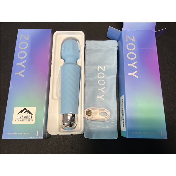 Lot of 2 Zooyy Rechargeable Personal Massagers/Adult Sex Toys for Women - Quiet & Waterpoof