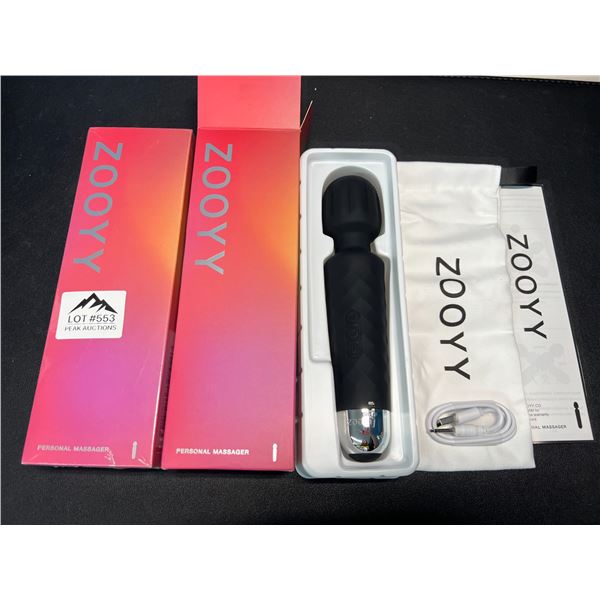 Lot of 2 Zooyy Rechargeable Personal Massagers/Adult Sex Toys for Women - Quiet & Waterpoof