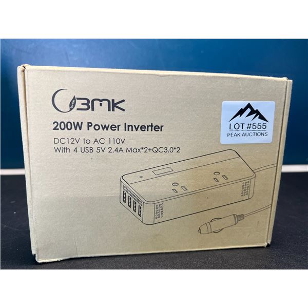 Lot of 1 200W Power Inverter - DC12V to AC 110V