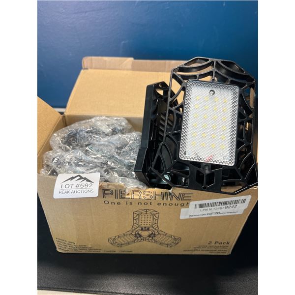 Lot of Deformable LED Garage Lights - 2Pack