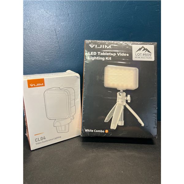 Lot of 2 Vijim Lighting Kits (1Notebook style - 1 Tabletop Style)