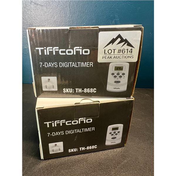 Lot of 2 7 Day Digital Timers