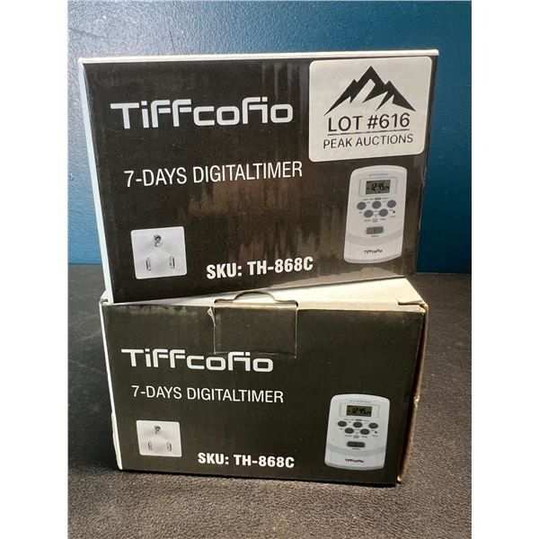 Lot of 2 7 Day Digital Timers