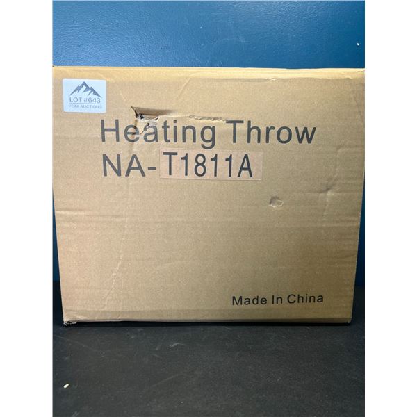 Lot of 1 Heated Throw Blanket - Navy