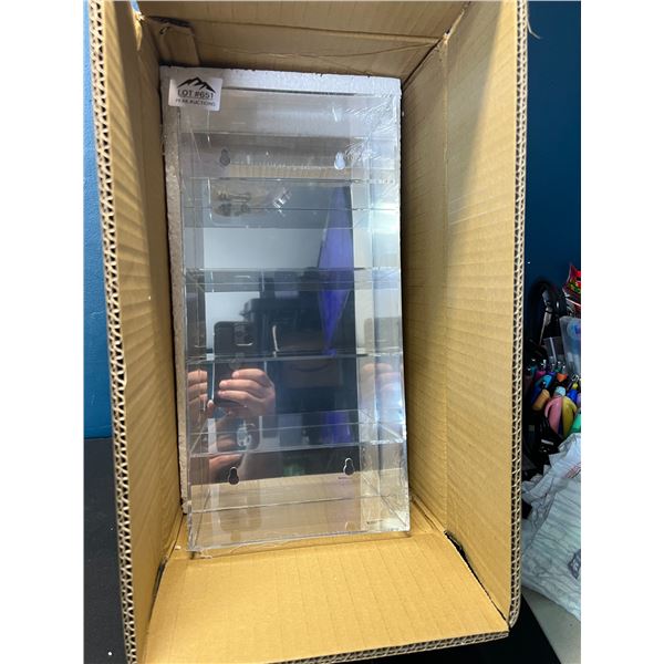 Lot of 1 Hanging Acrylic Display 5 Tier Mirrored