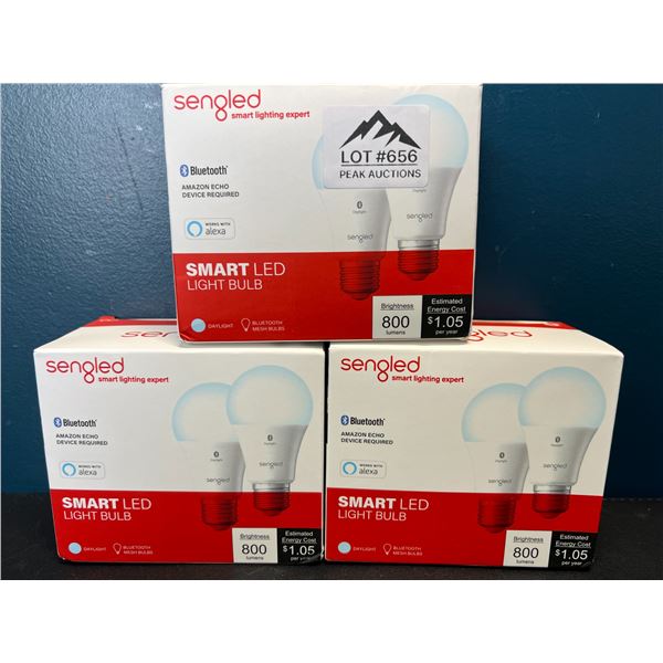 Lot of 3 Sengled Smart LED Bulbs