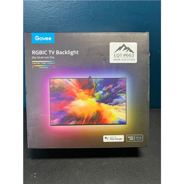 Lot of 1 Govee RGBIC TV Backlight for 55-65Inch TV's